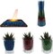 Decorative Round Glass Beads, Marbles, Pebbles, Gems for Fire Pit Crafts, Resin Art, Vase Filler, Fish Tank, Aquarium Garden Decoration, 3-6mm, 1-Pound (Turquoise)